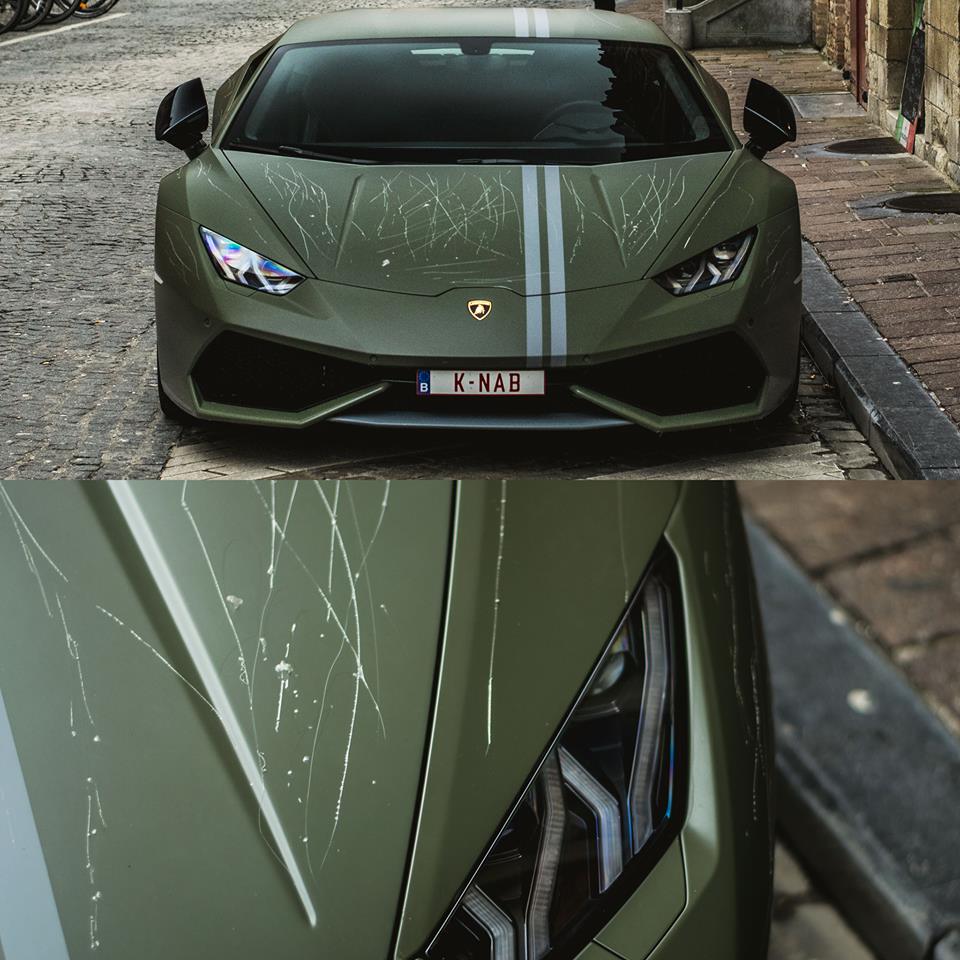 Rare Lamborghini Huracan Avio Vandalized