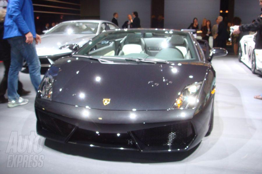 The newest black Lamborghini Gallardo LP 5604 Spyder was presented at the 