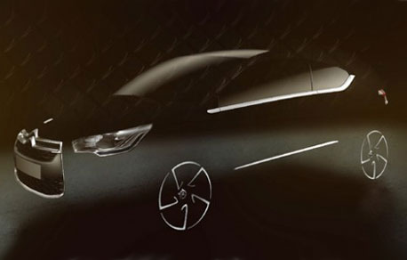 teaser of the prototype Citroen presented the second official teaser of