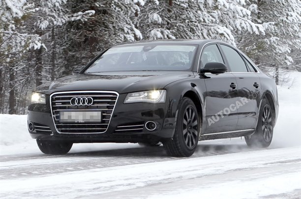 Spy photos with the new 2012 Audi S8 Spy photos with the new 2012 Audi S8