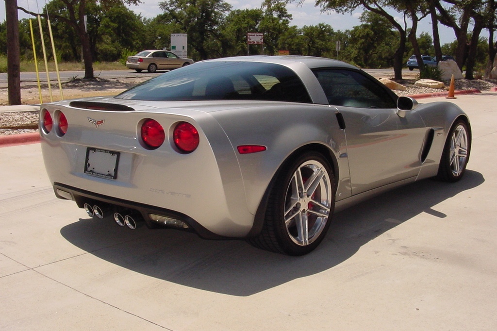 The Corvette Z06 is said to be all stock but never crashed 