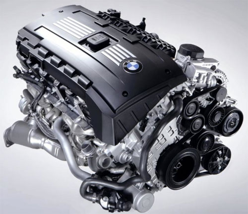 BMW's previous 3 liter twinturbocharged six cylinder engine 