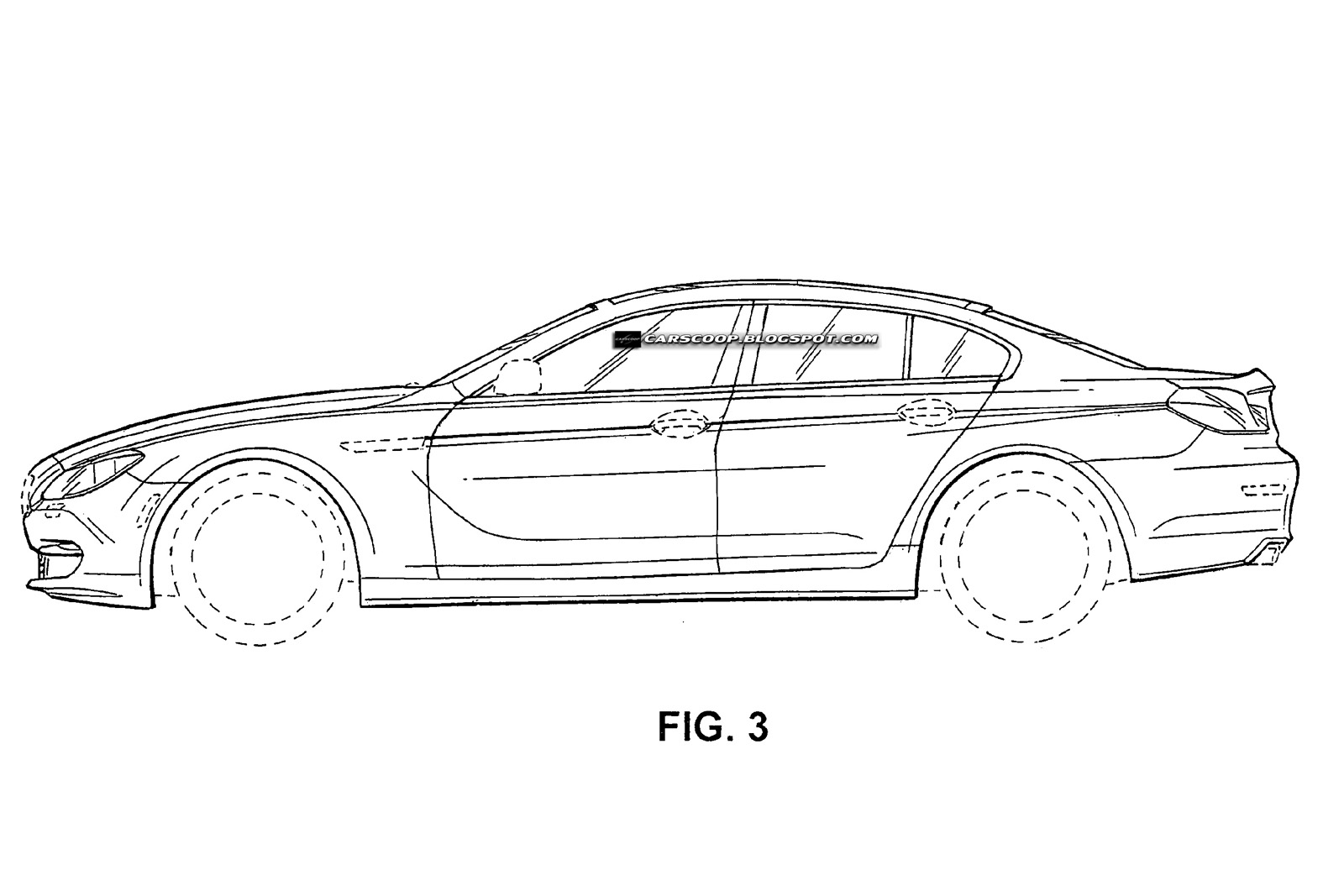 Bmw S Four Door Coupe Seen Through Patent Drawings