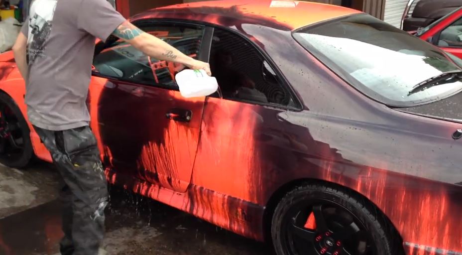 Nissan Skyline wearing heat sensitive paint Automotorblog