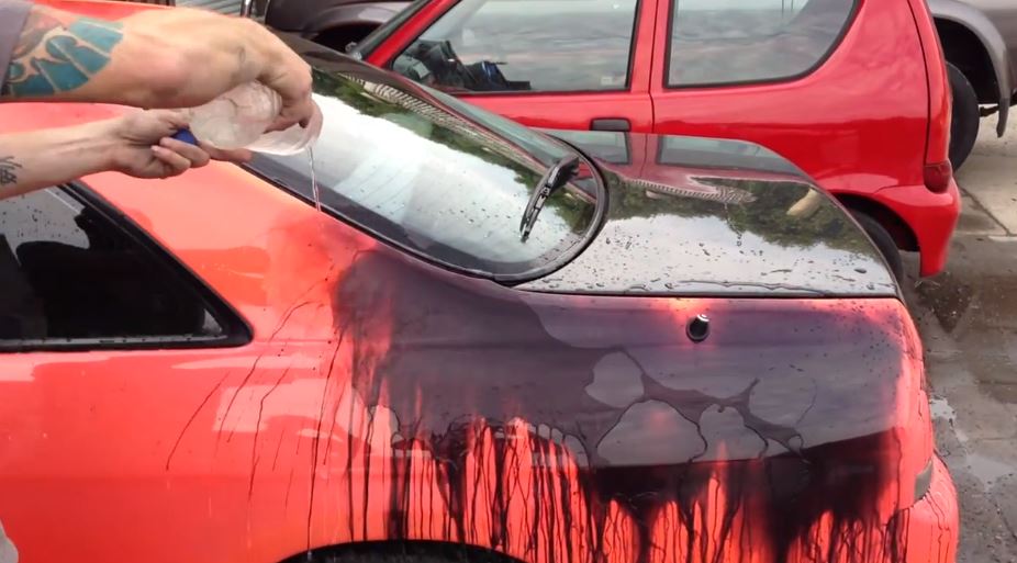 Nissan Skyline wearing heat sensitive paint Automotorblog