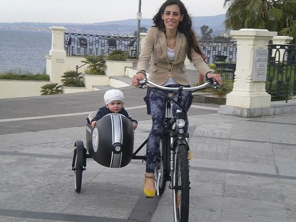 motorized bicycle with sidecar