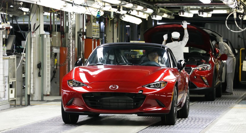 2016 Mazda Mx 5 Arrives In Us Manufacturing Already Progress 2016 Mazda Mx 5