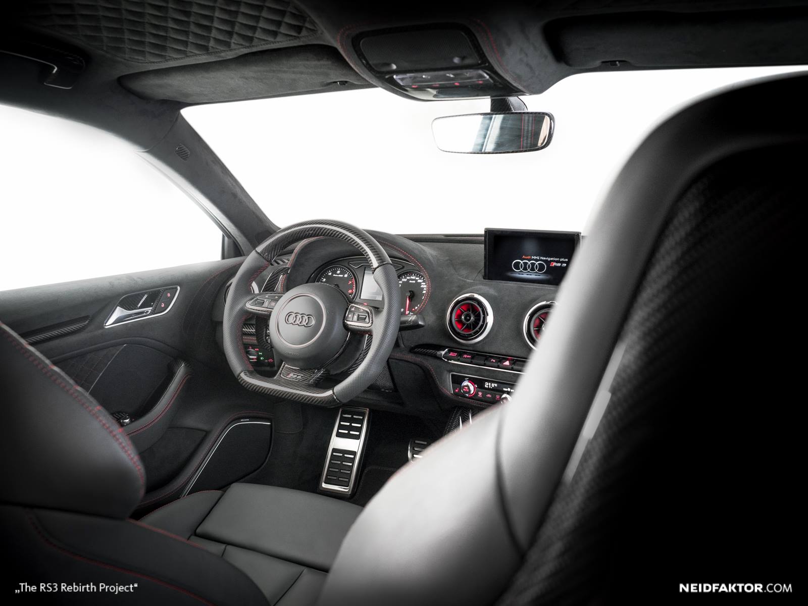 AllNew Audi RS3 Receives Carbon Fiber Interior from Neidfaktor