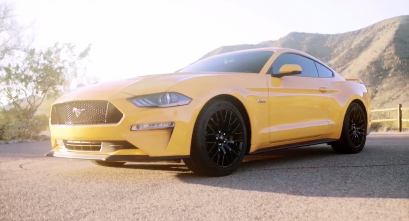 All New 2018 Ford Mustang Facelift Gets First Promo Automotorblog A Facelifted Version Of The Cur Ford Mustang Was Just An Obvious Process Considering That Most Segment Is Curly Undergoing Serious Changes