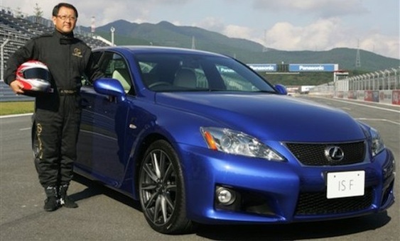 Akio Toyoda & Lexus IS-F