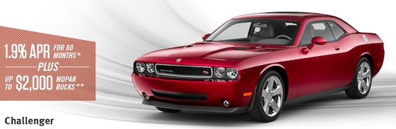 Dodge Challenger Incentives