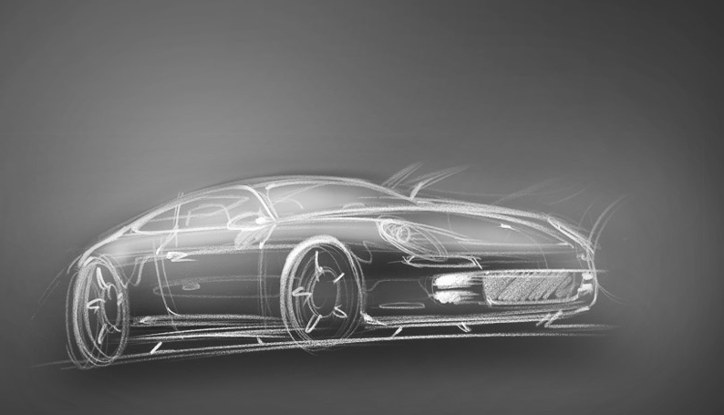Possible Porsche 928 sketch