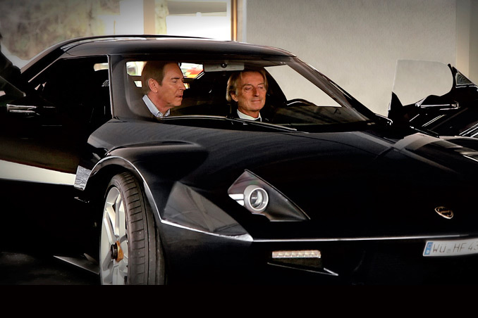 Luca di Montezemolo drives the New Lancia Stratos