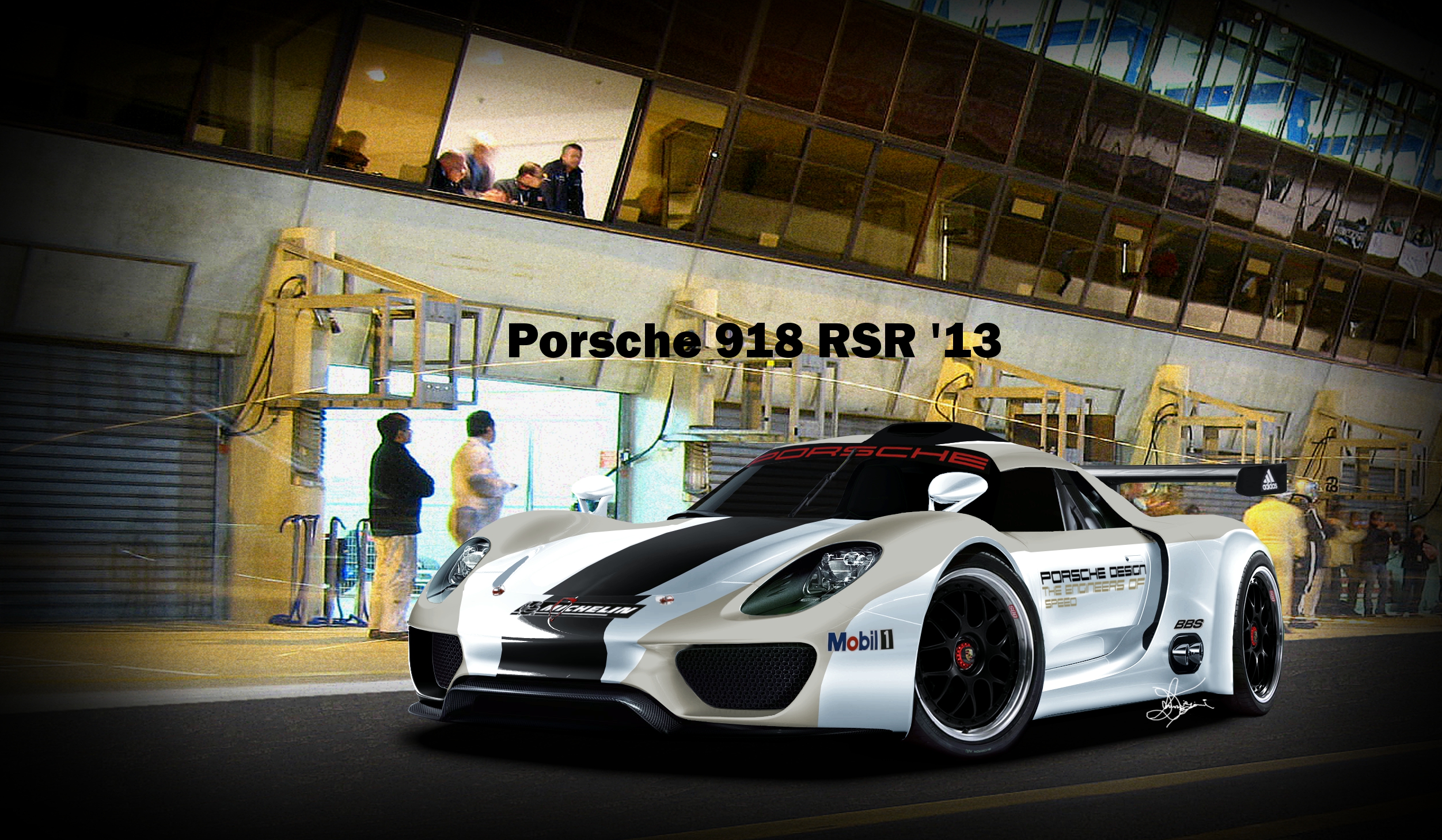 Porsche 918 Hybrid Racer render