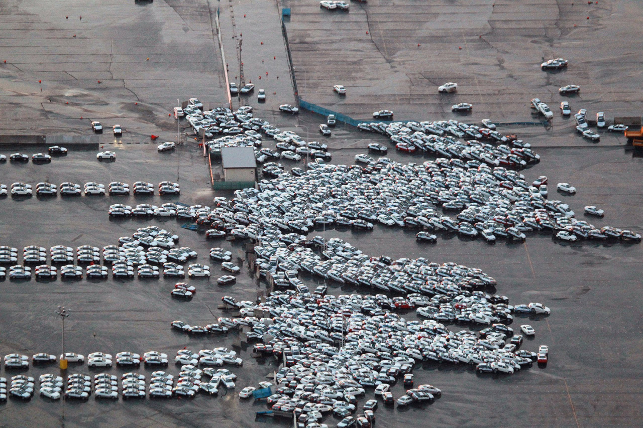 Japanese tsunami damaging car fleet