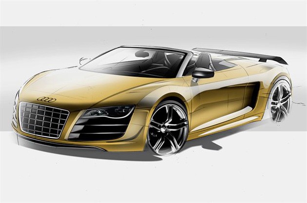 Audi R8 GT Spyder sketch