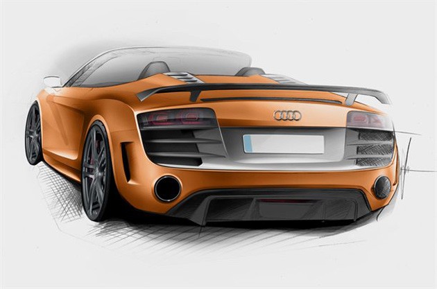 Audi R8 GT Spyder sketch