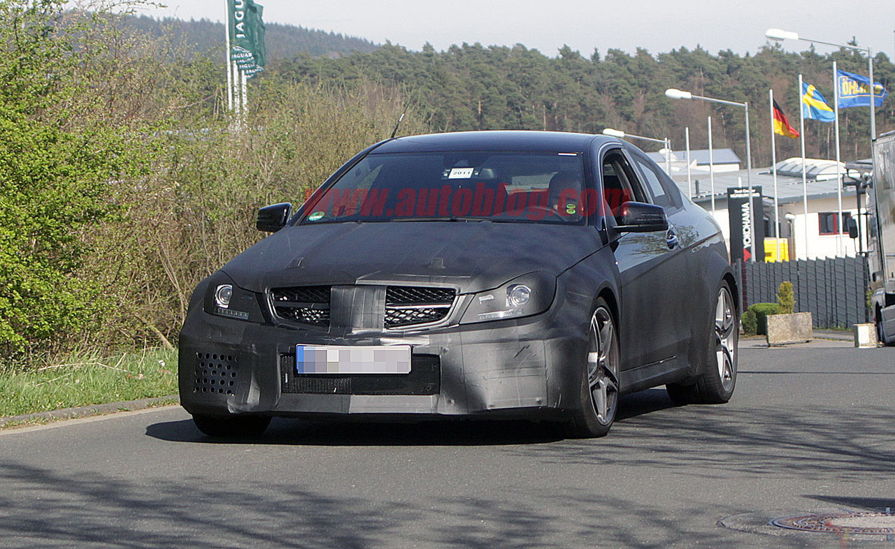 Mercedes C Class Coupe AMG Black Series spyshot