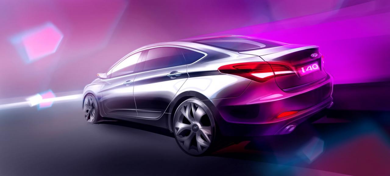 Hyundai i40 sedan teaser