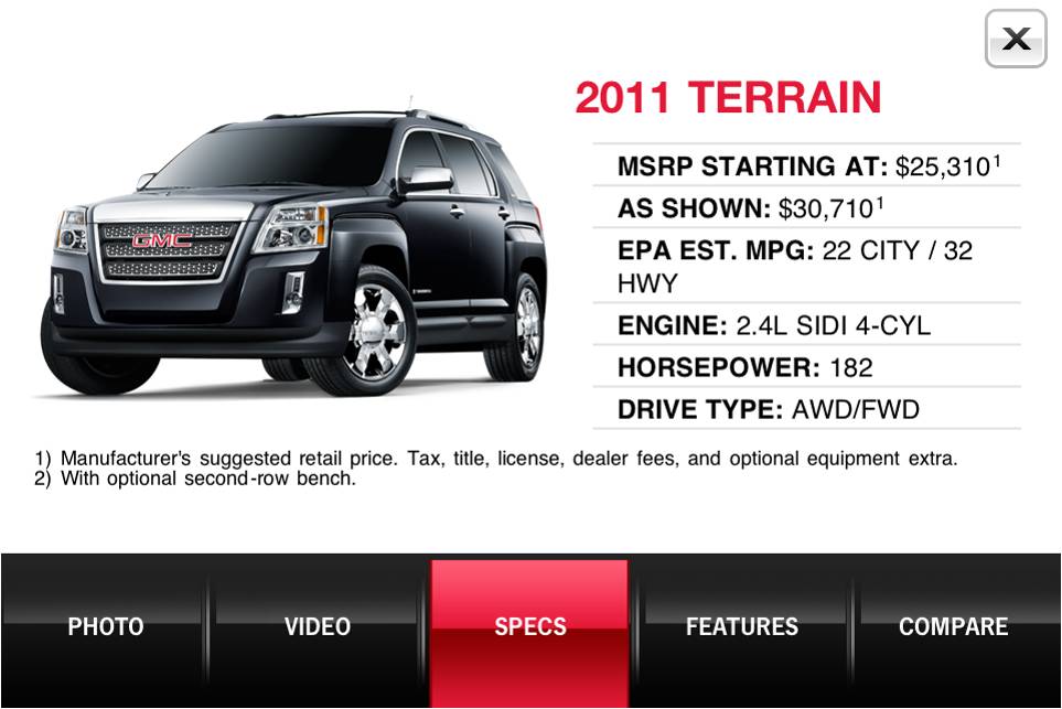 GMC Showroom Mobile App