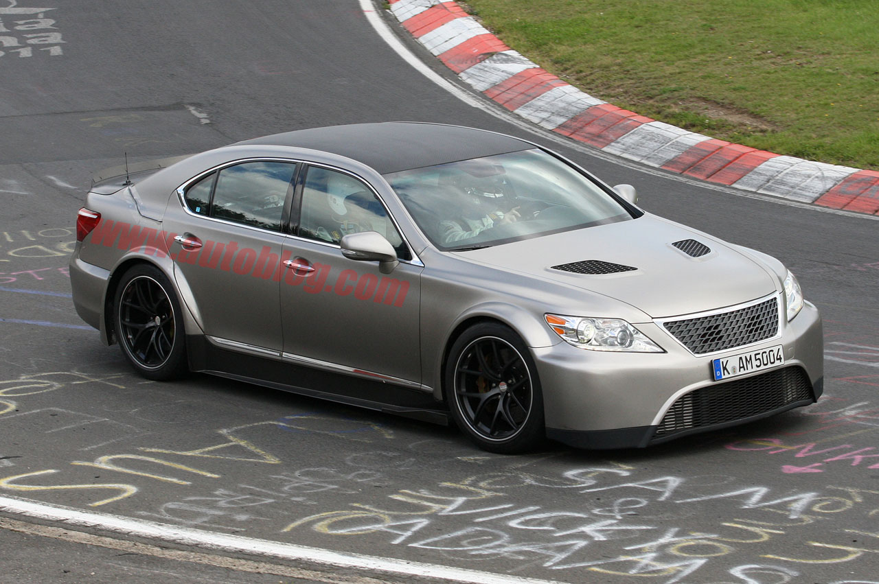 Sporty Lexus LS spotted round the Nurburgring