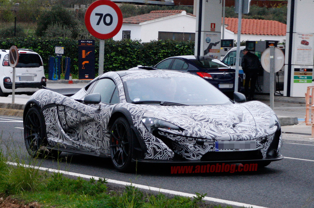 McLaren P1 spied