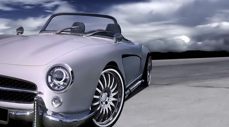 Mercedes-Benz W198 300 SL Roadster by Atelier Valdeig