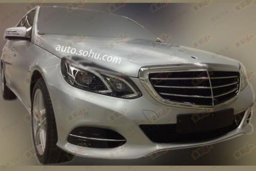 Mercedes E400L Hybrid spied