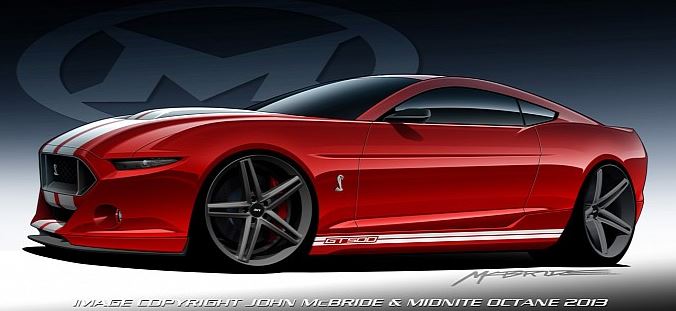 2015 Shelby GT500 Rendering