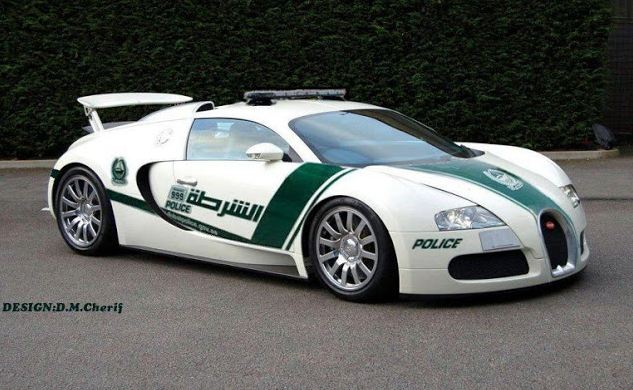 Dubai Police Bugatti Veyron Rendering