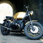 BMW R80/7 with gold leaf