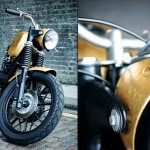 BMW R80/7 with gold leaf