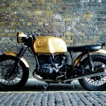 BMW R80/7 with gold leaf