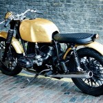 BMW R80/7 with gold leaf