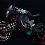 Revolver air-powered motorcycle