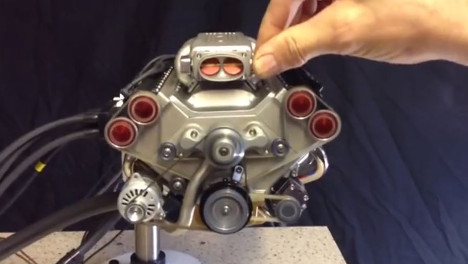 45 cc V8 engine