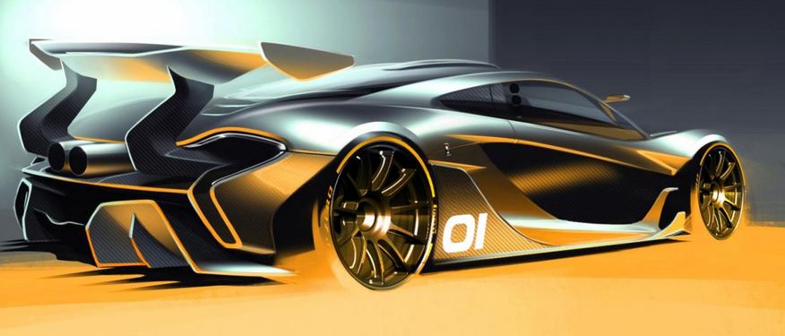 McLaren P1 GTR rendering