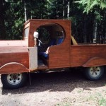 Wooden Toyota pickup