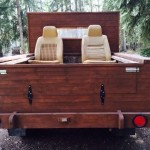 Wooden Toyota pickup