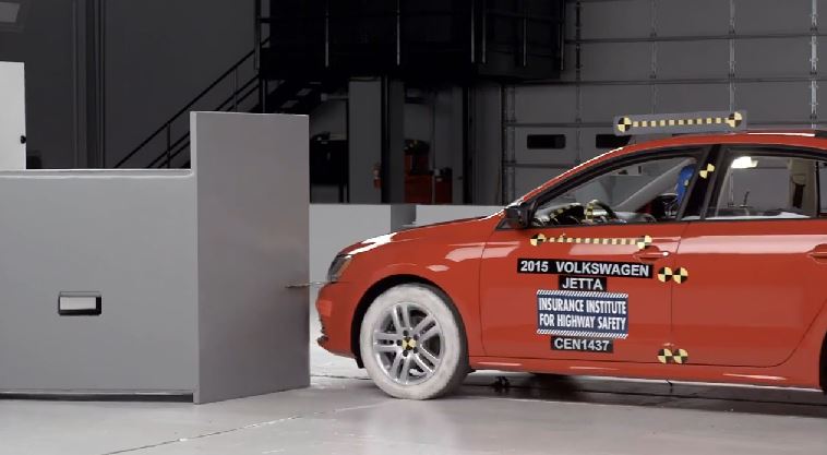 Volkswagen Jetta small overlap test