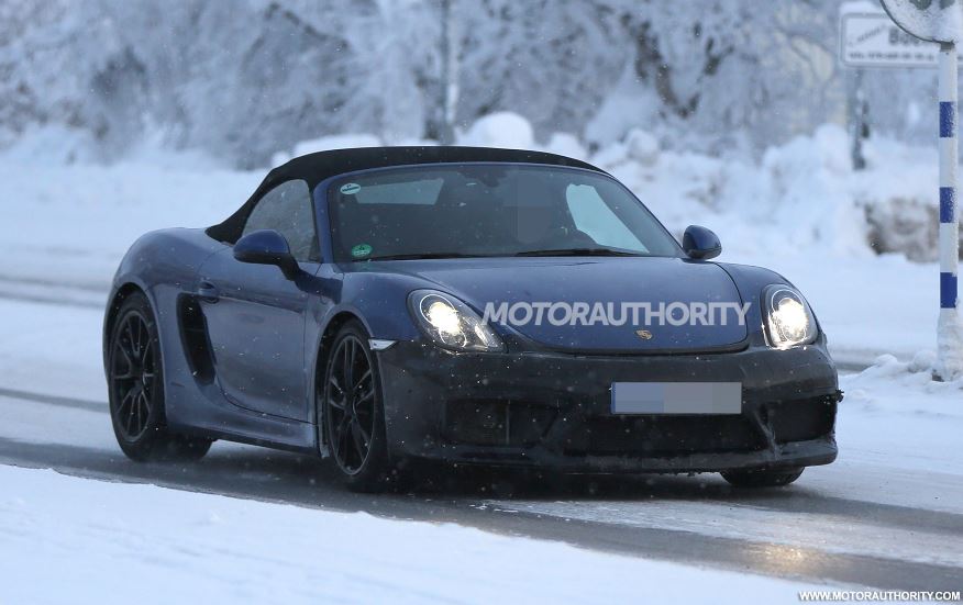 2016 Porsche Boxster RS Spyder Spy Shot