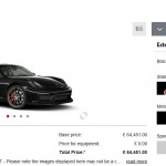 Porsche Cayman GT4 Online Configurator