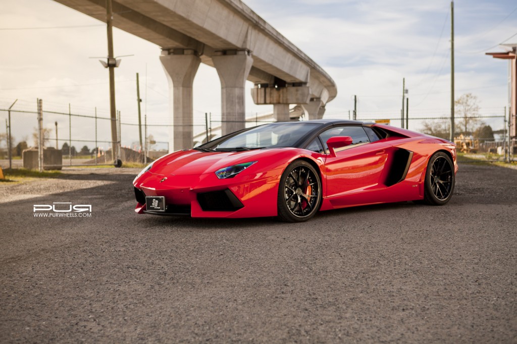 Lamborghini Aventador on PUR Wheels