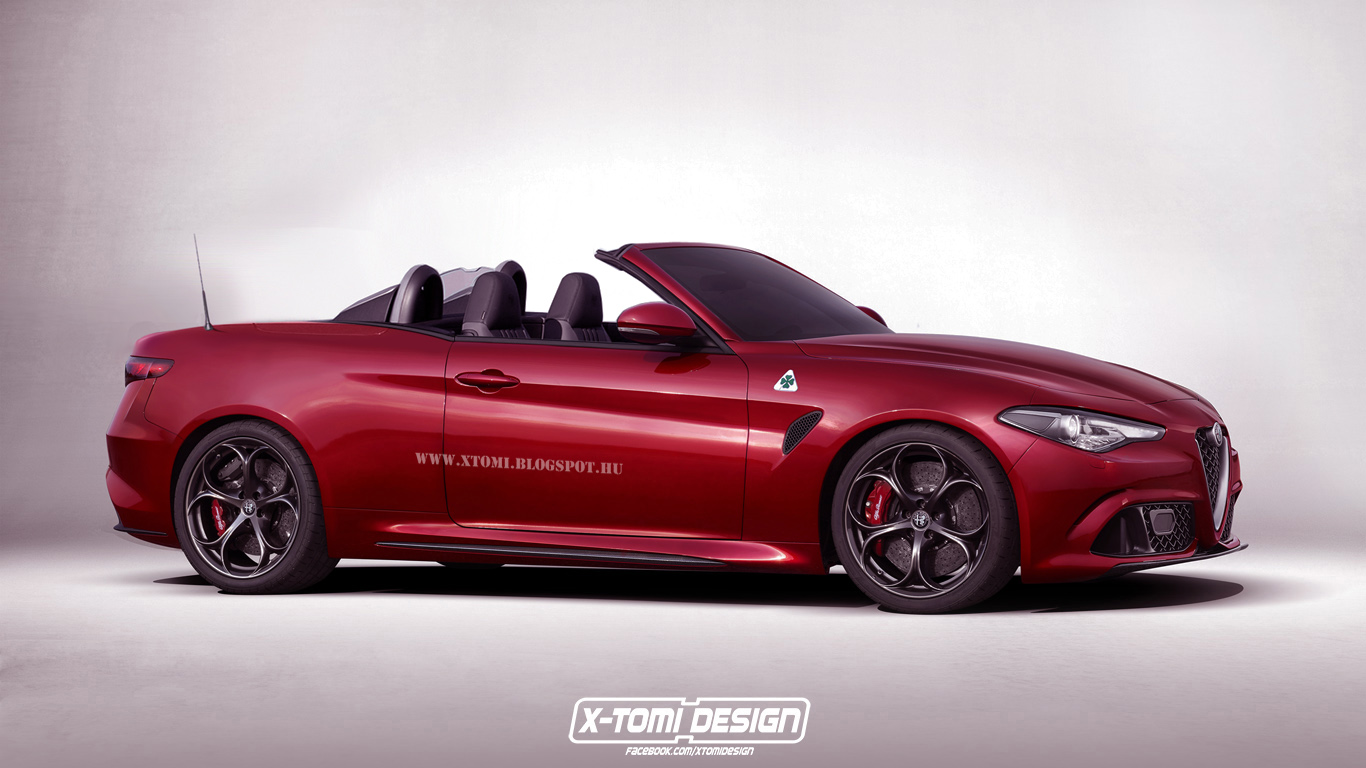 Alfa Romeo Giulia QV Convertible Rendering