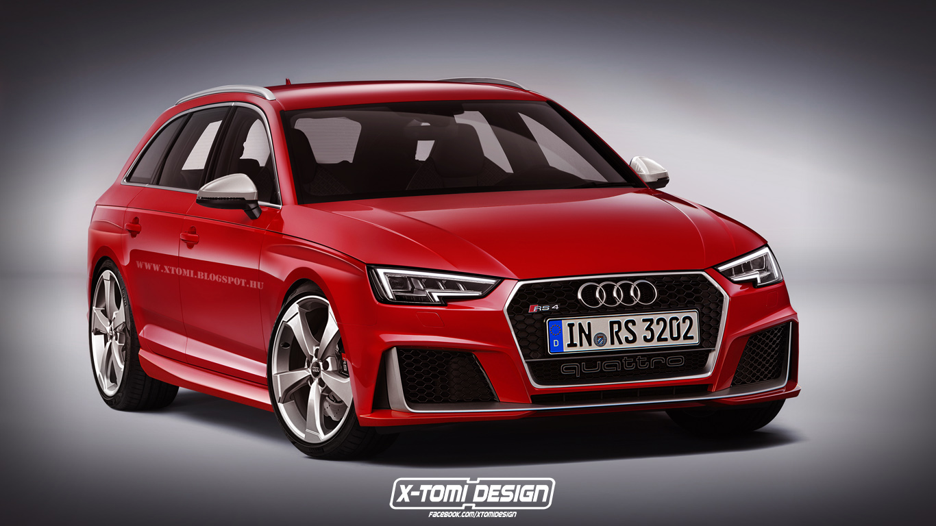 Audi RS4 Avant Rendering