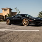 Ferrari 458 Italia with Monaco Gold Wheels