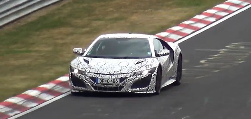 Honda NSX Spy Video Frame