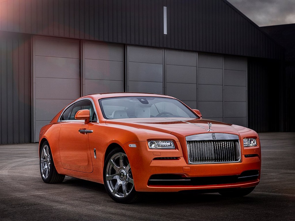 Metallic Orange Rolls-Royce Wraith