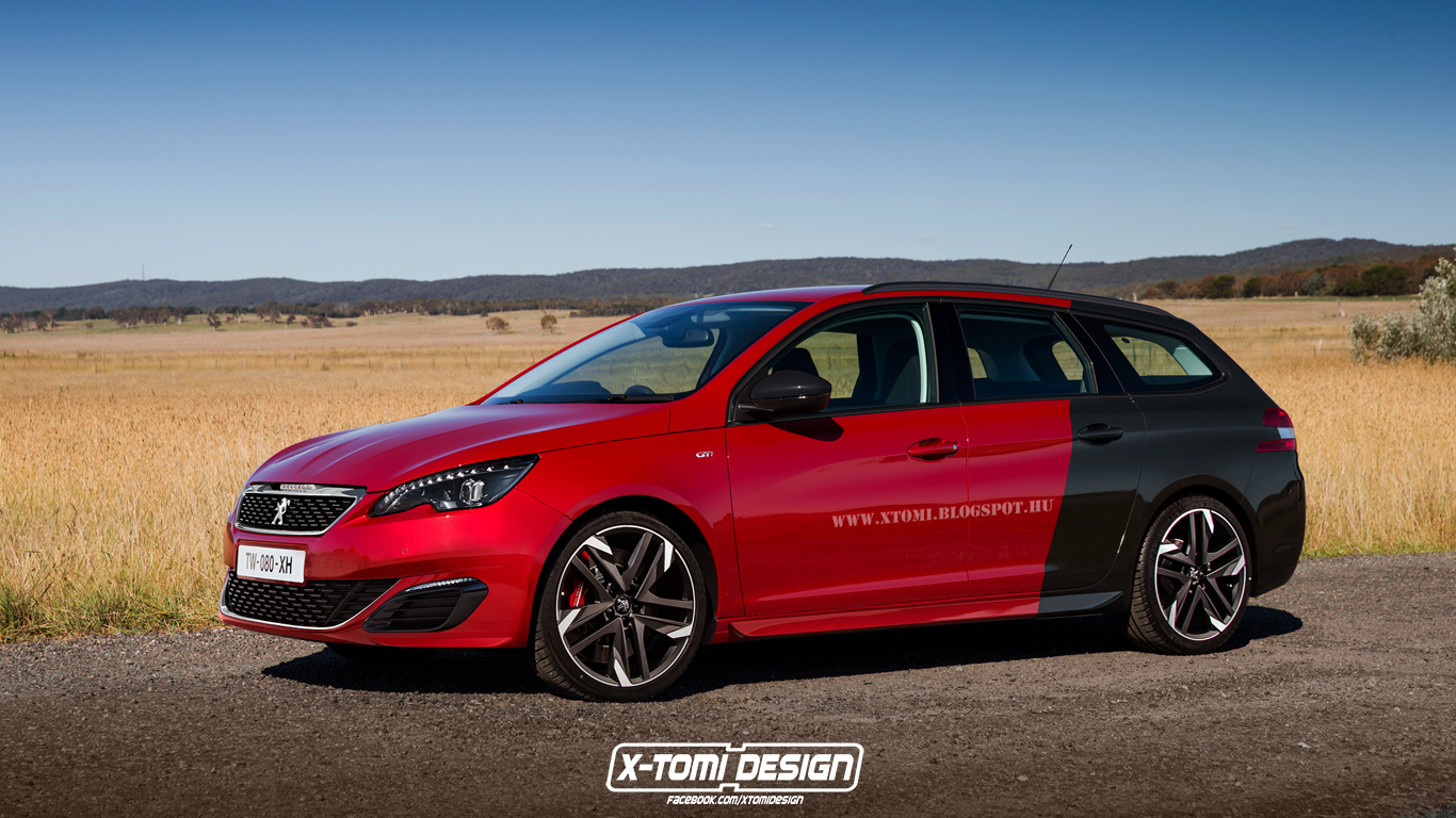 Peugeot 308 GTi SW Rendering