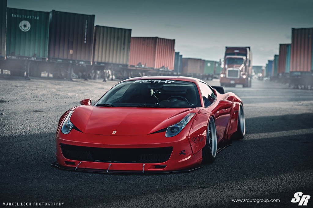 Ferrari 458 Italia Liberty Walk on PUR Wheels